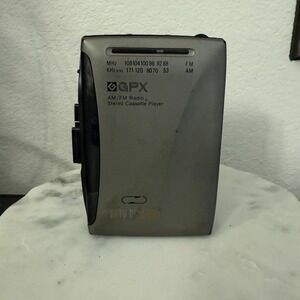 GPX Vintage AM/FM Radio Stereo Cassette Player Tested & Works